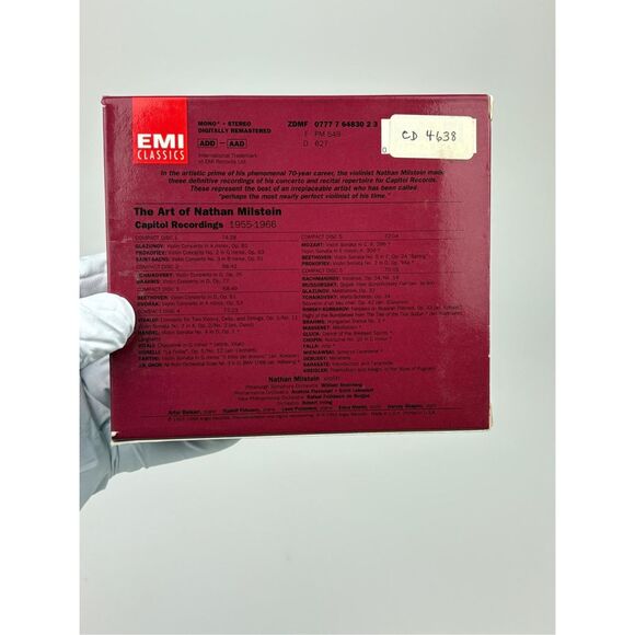 The Art of Nathan Milstein Original Capitol Recordings EMI Classics 6 CD Box Set - Picture 7 of 16